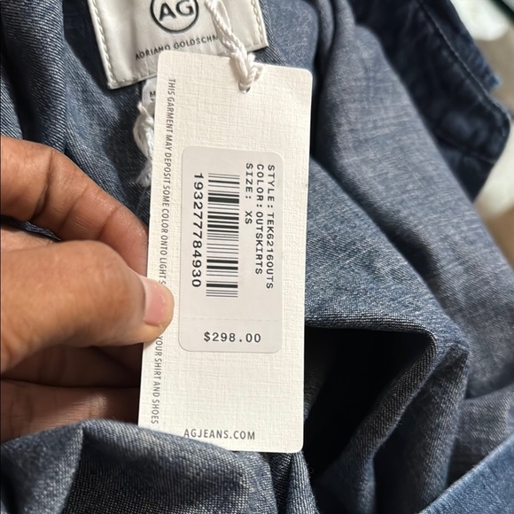 NWT AG Adriano Goldschmied Blue Denim Jumpsuit Relaxed Fit XS - Picture 6 of 6